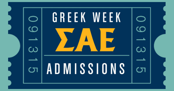 Zoomed in Design Idea Number 53019: Greek Week Ticket