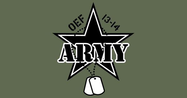 Zoomed in Design Idea Number 48855: Army Star and Dog Tags