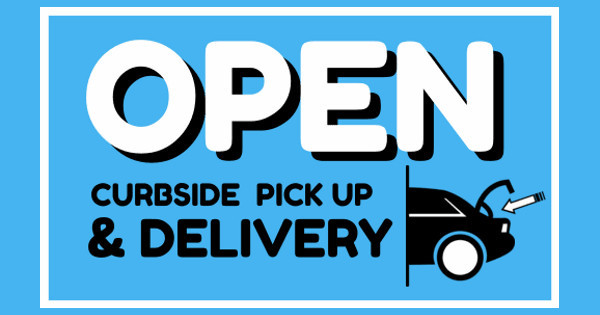 Zoomed in Design Idea Number 60251: curbside delivery yard sign