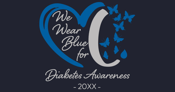 Zoomed in Design Idea Number 61833: we wear blue