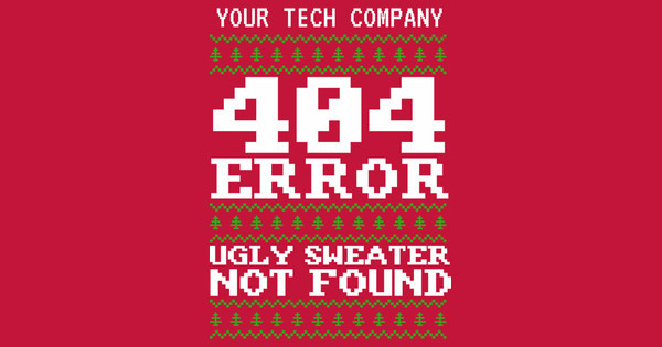 Zoomed in Design Idea Number 61412: ugly sweater 404 error