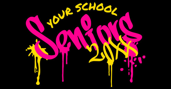 Zoomed in Design Idea Number 61986: seniors graffiti