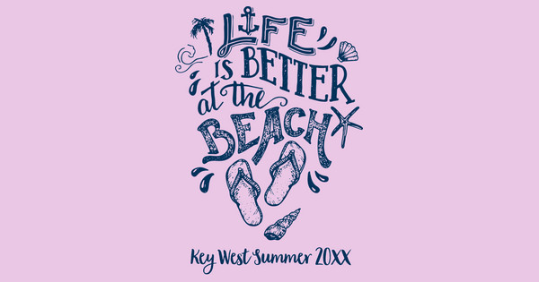 Zoomed in Design Idea Number 58215: life is better at the beach