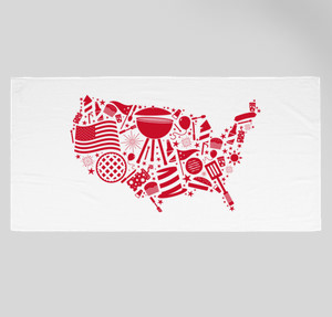 Thumbnail for Design Idea Number 57533: american beach towel