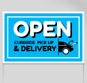 Thumbnail for Design Idea Number 60251: curbside delivery yard sign