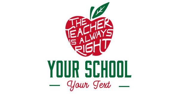 Zoomed in Design Idea Number 60529: the teacher is always right