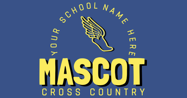 Zoomed in Design Idea Number 59509: Mascot Cross Country
