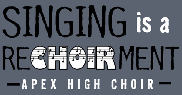 Zoomed in Design Idea Number 53779: Singing is a ReCHOIRment