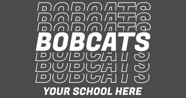 Zoomed in Design Idea Number 61562: Bobcats Repeating Text